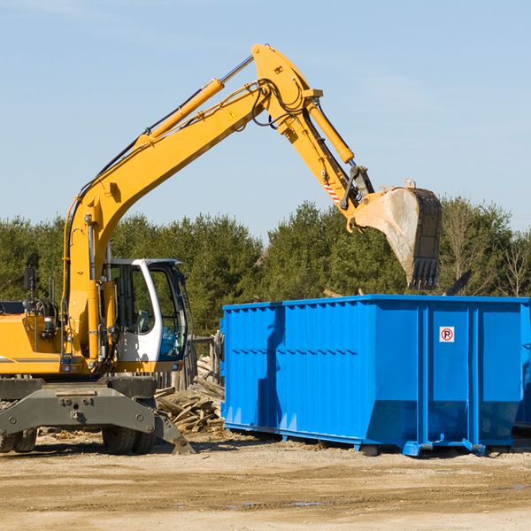 are there any restrictions on where a residential dumpster can be placed in Gibsonville North Carolina